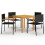 Berkfield 5 Piece Garden Dining Set Black 1