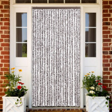 Berkfield Insect Curtain Brown and Beige 90x220 cm Chenille