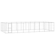 Berkfield Outdoor Dog Kennel Galvanised Steel 43.56 m