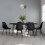 Berkfield Dining Chairs 6 pcs Black PP 1