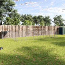 Berkfield Dog Kennel Silver 22.99 m Steel