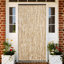 Berkfield Insect Curtain Beige 90x220 cm Chenille