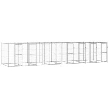 Berkfield Outdoor Dog Kennel Galvanised Steel 19.36 m
