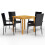 Berkfield 5 Piece Garden Dining Set Black 1