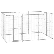 Berkfield Outdoor Dog Kennel Galvanised Steel 7.26 m