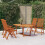 Berkfield 5 Piece Garden Dining Set Solid Wood Eucalyptus 1