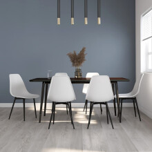 Berkfield Dining Chairs 6 pcs White PP