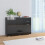 Berkfield Sideboard High Gloss Black 107x35x80.5 cm 1