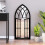 Berkfield Mirror Black 100x45 cm Iron for Indoor Use 1