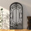 Berkfield Mirror Black 100x45 cm Iron for Indoor Use 1