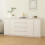 Berkfield Side Cabinets 3 pcs White Solid Pinewood 1