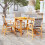 Berkfield 5 Piece Garden Dining Set Solid Acacia Wood 1