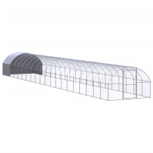 Berkfield Outdoor Chicken Coop 3x20x2 m Galvanised Steel