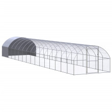 Berkfield Outdoor Chicken Coop 3x16x2 m Galvanised Steel