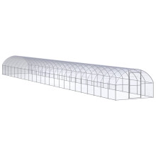 Berkfield Outdoor Chicken Coop 3x24x2 m Galvanised Steel