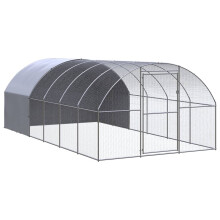 Berkfield Outdoor Chicken Coop 3x6x2 m Galvanised Steel