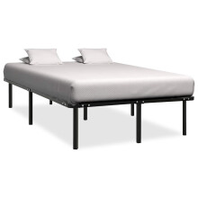 Berkfield Bed Frame without Mattress Black Metal 160x200 cm