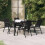 Berkfield 5 Piece Garden Dining Set Black 1