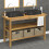 Berkfield Bathroom Vanity Cabinet with Black Marble Sinks Solid Wood Teak 1