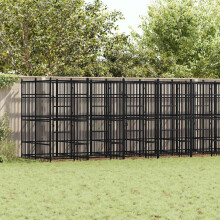 Berkfield Outdoor Dog Kennel Steel 16.59 m