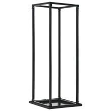 Berkfield Firewood Rack with Base Black 37x37x113 cm Steel