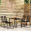 Berkfield 5 Piece Garden Dining Set Black 1
