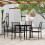 Berkfield 5 Piece Garden Dining Set Black 1