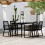 Berkfield 5 Piece Garden Dining Set Black 1