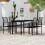 Berkfield 5 Piece Garden Dining Set Black 1