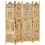 Berkfield Hand carved 4-Panel Room Divider 160x165 cm Solid Mango Wood 1
