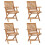 Berkfield Folding Garden Chairs 4 pcs Solid Teak Wood 1