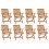 Berkfield Folding Garden Chairs 8 pcs Solid Teak Wood 1
