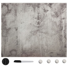 Berkfield Wall Mounted Magnetic Board Glass 60x60 cm