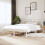 Berkfield Bed Frame without Mattress White Double Solid Wood 1