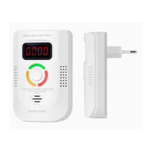Détecteurs de monoxyde de carbone portables Hankx avec affichage LED numérique pour la maison et les voyages, bouton de test.