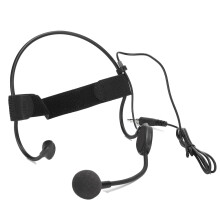 Bärbar headsetmikrofon med 3,5 mm-kontakt, professionell pickup-kondensatormikrofon för undervisning och offentliga tal, trådbunden
