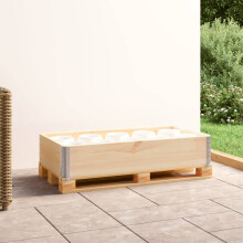 Berkfield Pallet Collar 50x100 cm Solid Pine Wood