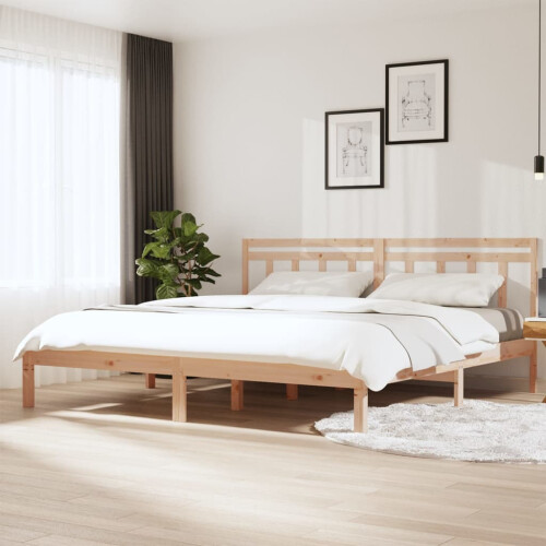 Berkfield Bed Frame without Mattress Super King Solid Wood