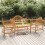 Berkfield 4 Piece Garden Lounge Set Solid Wood Teak 1