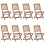 Berkfield Folding Outdoor Chairs 8 pcs Solid Acacia Wood 1