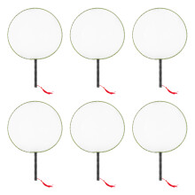 Children Artistic Craft Kits 6Pcs Round Silk Cloth Hand Fan with