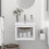 Berkfield Bathroom Washbasin Frame with Built-in Basin White Iron 1