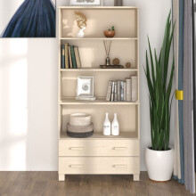Berkfield Highboard HAMAR Solid Wood Pine Honey Brown