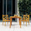 Berkfield Garden Table 85x85x75 cm Solid Wood Acacia 1