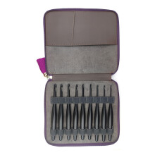 9Pieces Aluminum Crochet Hook Knitting Crochet Needle Ergonomic
