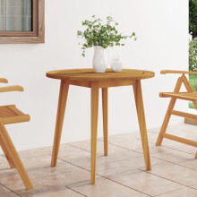 Berkfield Garden Table ò85x75 cm Solid Wood Acacia