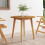 Berkfield Garden Table ò85x75 cm Solid Wood Acacia 1