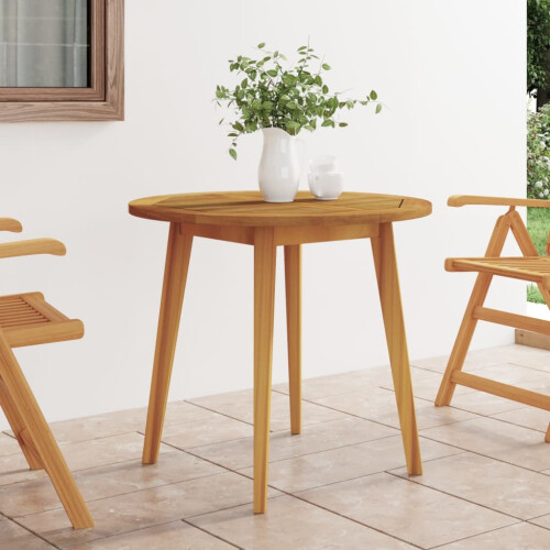 Berkfield Garden Table ò85x75 cm Solid Wood Acacia