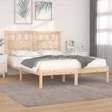 Berkfield Bed Frame without Mattress Solid Wood Small Double