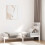 Berkfield Bed Frame without Mattress White Solid Wood Small Single 1